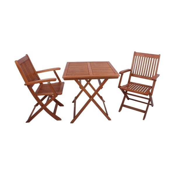 Set de dining pentru grădină în culoare naturală pentru două persoane Seattle – Garden Pleasure-image-2