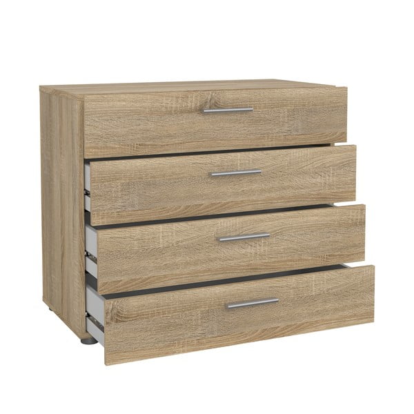 Comodă cu aspect de stejar Tvilum Pepe, 80x68 cm-image-3