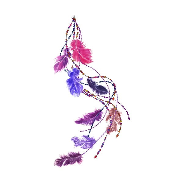 Autocolant Ambiance Boho Feathers-image-2
