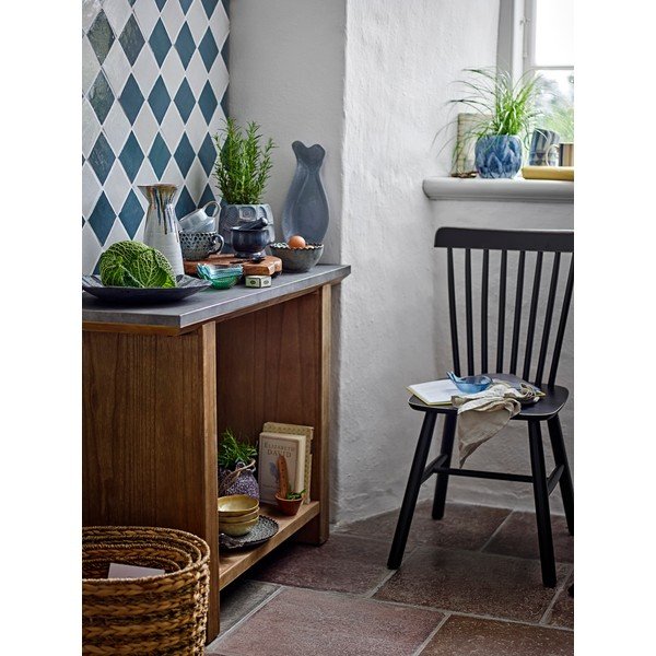 Masă consolă în culoare naturală cu blat metalic 40x110 cm Riva – Bloomingville-image-4