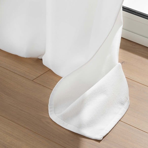 Draperie albă termoizolantă din microfibră 135x260 cm Micropolar – douceur d'intérieur-image-3