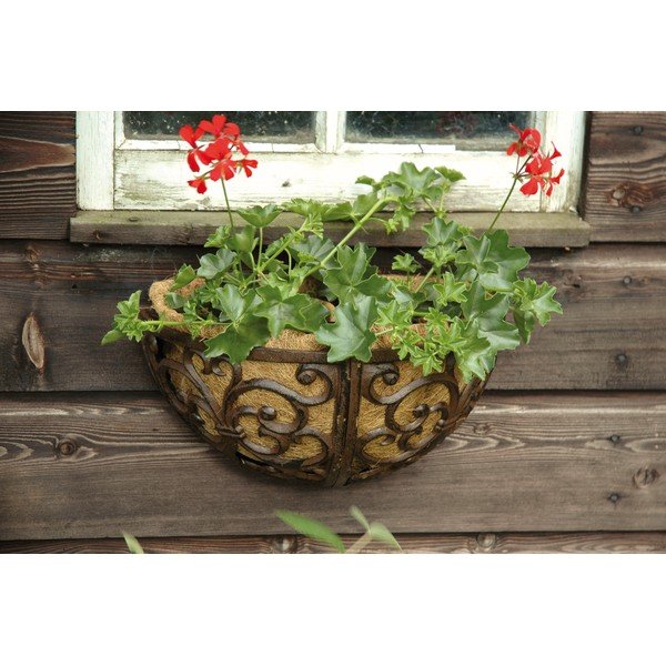 Suport suspendat pentru ghiveci de flori din metal suspendat și de perete – Esschert Design-image-1