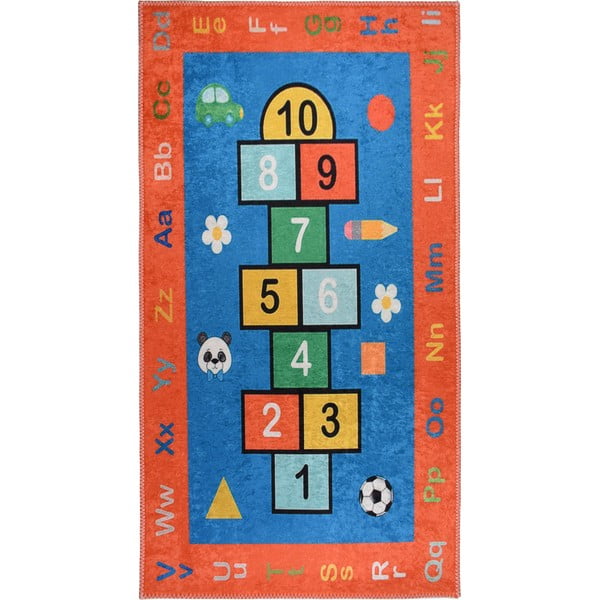 Covor de joacă pentru copii portocaliu lavabil 120x180 cm Hopscotch Orange – Vitaus