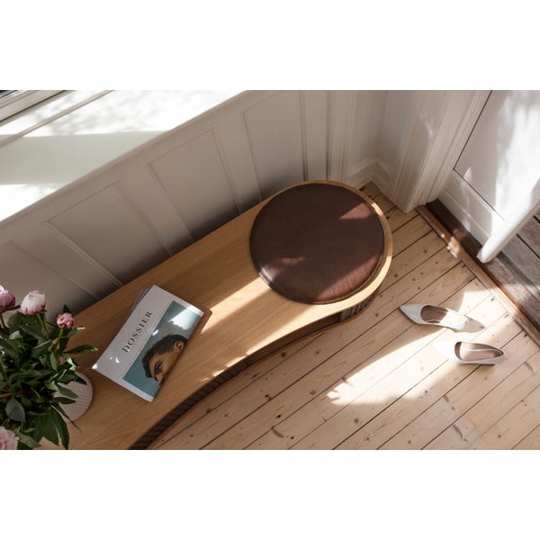 Masă TV maro/în culoare naturală cu aspect de lemn de stejar 140x40 cm Audacious – UMAGE-image-1