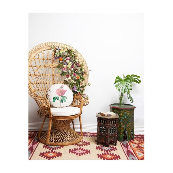 Pernă reversibilă Madre Selva Rose, ⌀ 45 cm-image-2