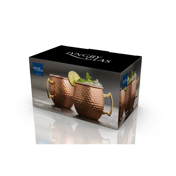 Căni arămii 2 buc. din oțel 400 ml Moscow Mule – Lyngby Glas-image-4