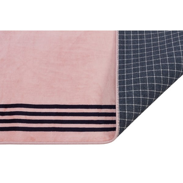 Covor tip traversă  roz lavabil 300x100 cm - Vitaus-image-2