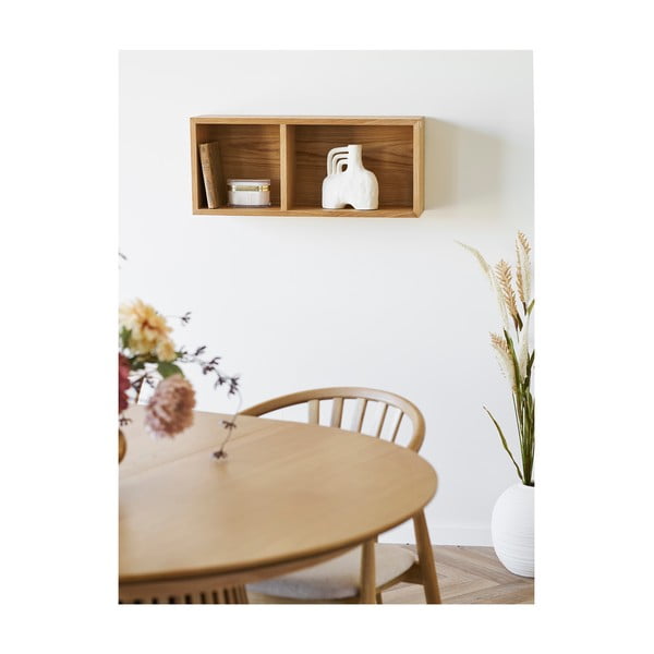 Raft în culoare naturală etajat cu aspect de lemn de stejar 71 cm Oshawa – House Nordic-image-1