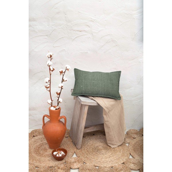 Pernă decorativă Really Nice Things Lino Moss, 35 x 50 cm, verde-image-1