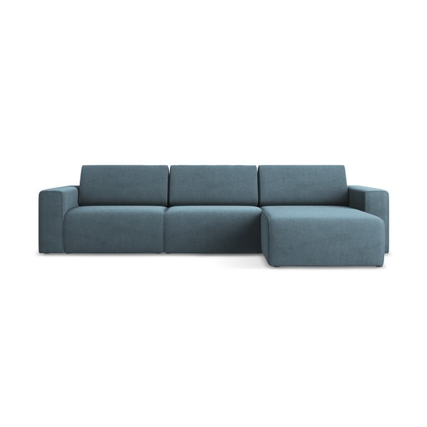 Colțar modular albastru (cu colț pe partea dreaptă) Kalea – Makamii