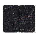 Protecții de aragaz 2 buc. din sticlă temperată 52x30 cm Black Marble – Wenko