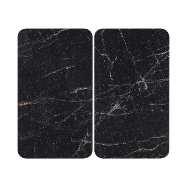 Protecții de aragaz 2 buc. din sticlă temperată 52x30 cm Abdeckplatte  – Wenko
