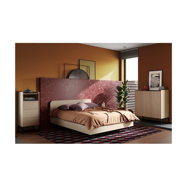 Comodă cu aspect de lemn de stejar TemaHome Mara, 125 x 49 cm-image-3