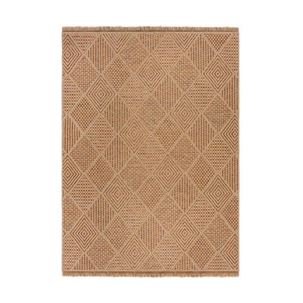 Covor pentru exterior și interior în culoare naturală 120x170 cm Nora Diamond – Flair Rugs