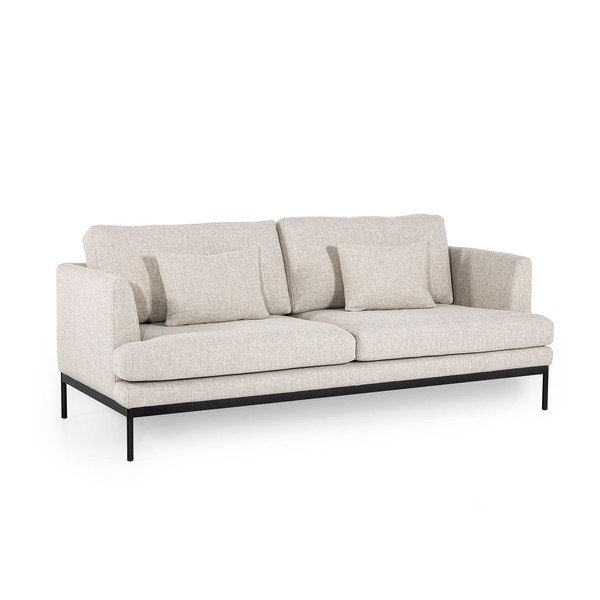 Canapea bej deschis Ndesign Pearl, lățime 204 cm-image-1