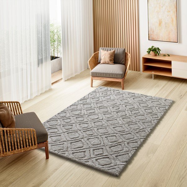 Covor gri 190x285 cm Juno – Universal-image-1