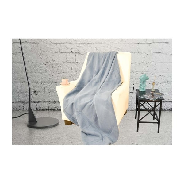 Pătură din bumbac Rubin Mavi, 150 x 150 cm
