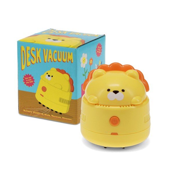 Aspirator de birou galben din metal și din plastic Lion – Rex London