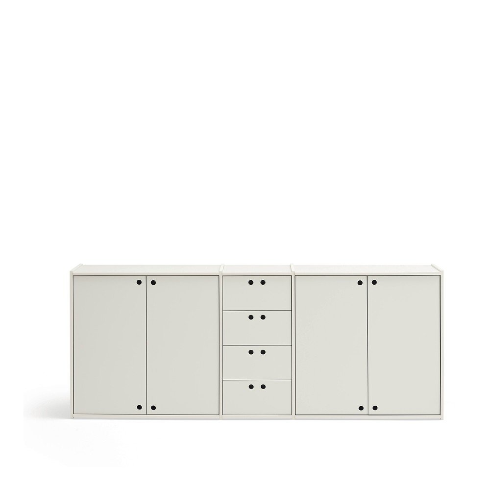 Comodă crem 197x80x40 cm Wally – Teulat