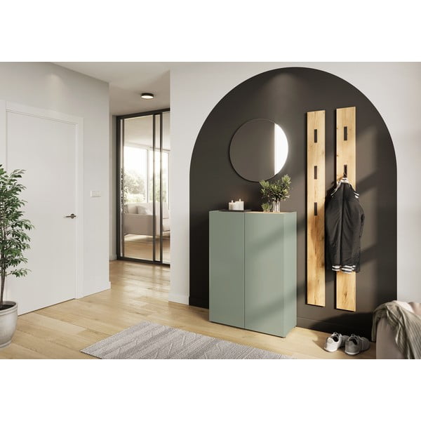 Set pentru hol verde deschis cu aspect de lemn de stejar 74x200x33 cm Alviano – Germania-image-1