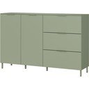 Comodă verde cu aspect mat 151x98x40 cm Savoca – Germania
