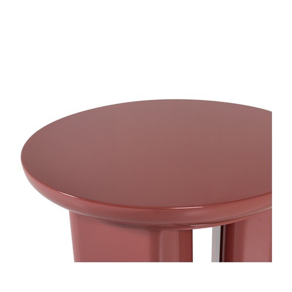 Măsuță auxiliară rotundă cu aspect lucios ø 40 cm Orivo – WOOOD-image-4