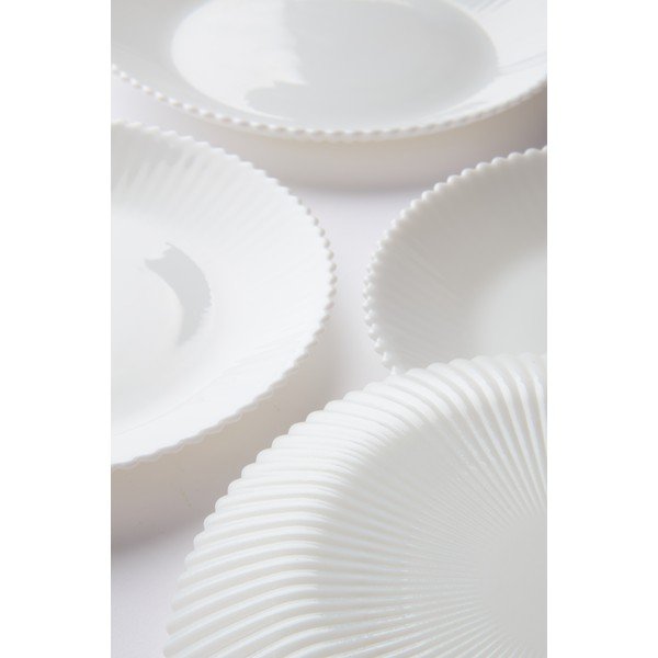 Farfurii pentru desert albe 4 buc. din sticlă ø 17,5 cm Alessia – Jotex-image-2