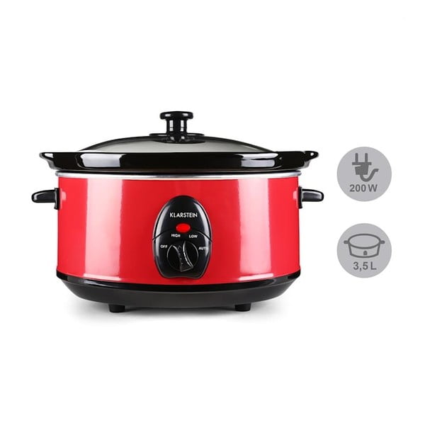 Slow cooker Klarstein Bristol, 3,5 l, roșu-image-1