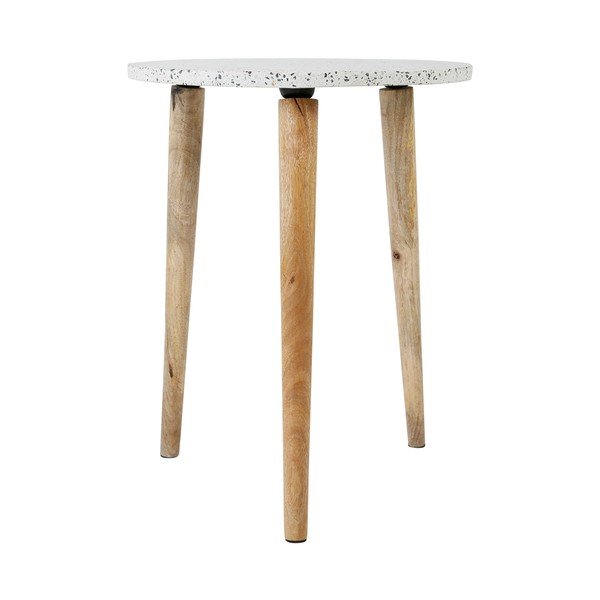 Măsuță auxiliară rotundă cu blat terrazzo ø 42 cm Terrazzo – Jardin d'Ulysse-image-3