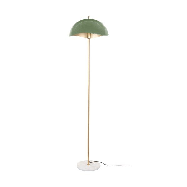 Lampadar verde/auriu cu abajur din metal (înălțime 154 cm) Waved – Leitmotiv