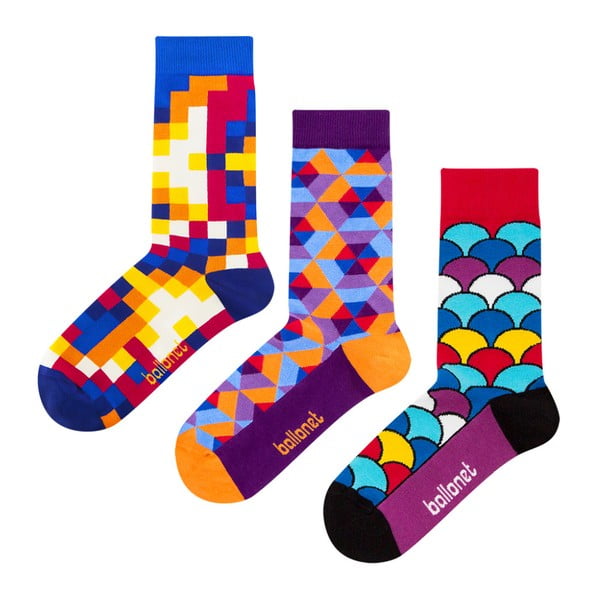 Set cadou șosete Ballonet Socks Crazy, mărimea 36-40