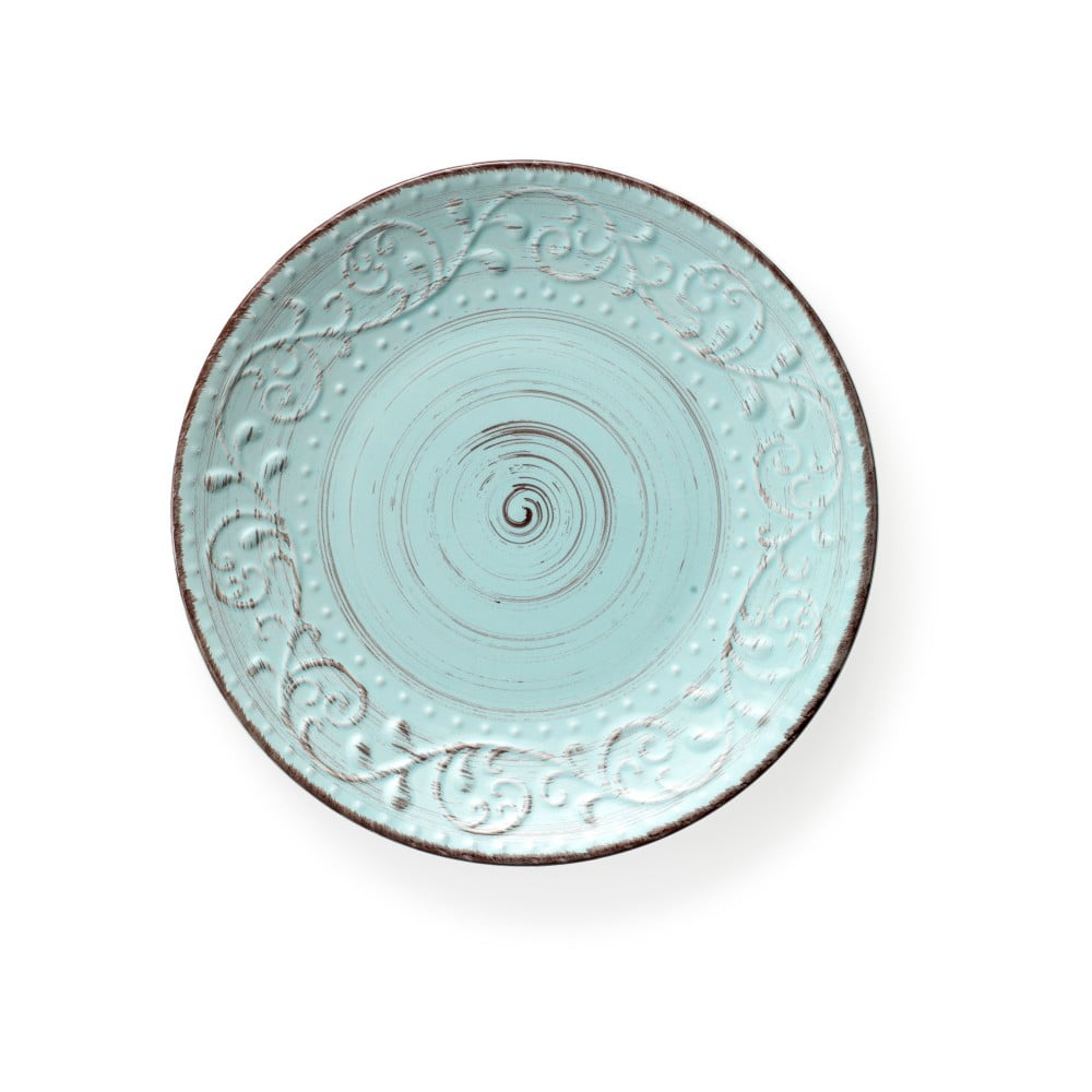 Farfurie din ceramică Brandani Serendipity, ⌀ 27,5 cm, turcoaz