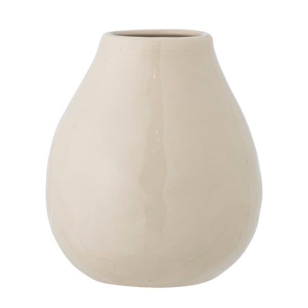 Vază crem din gresie pictată manual (înălțime 17 cm) Taza – Bloomingville-image-4