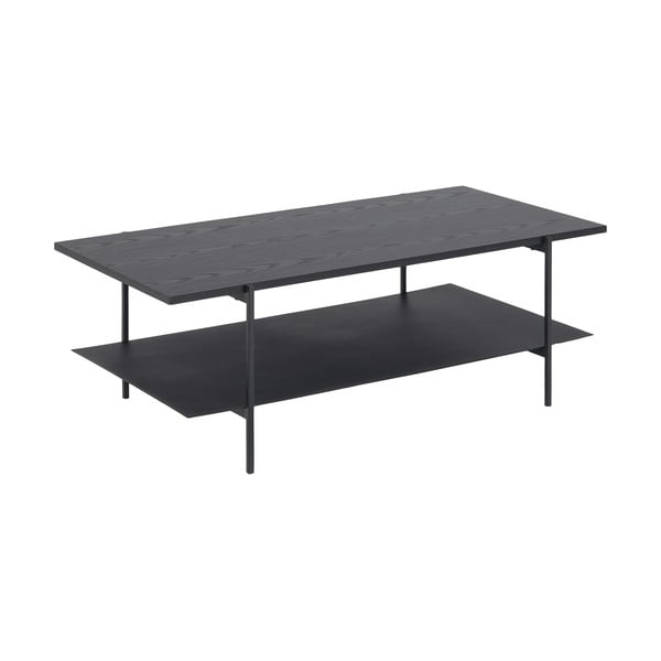 Masă de cafea cu blat în decor de lemn de frasin Actona Angus, negru-image-4