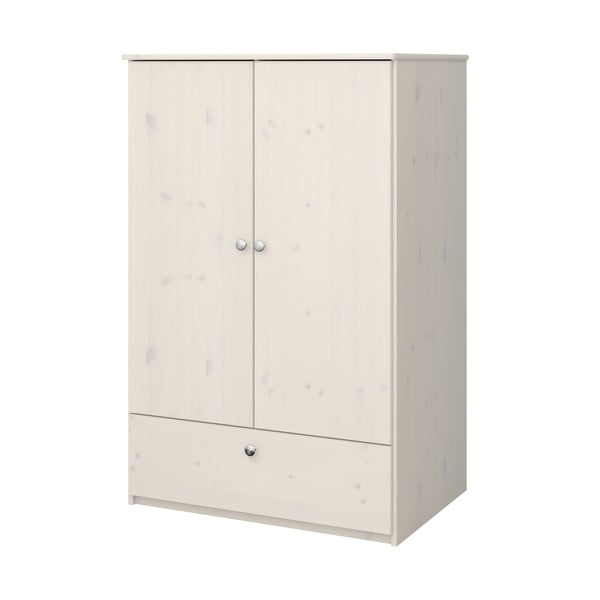 Șifonier de copii alb din lemn masiv de pin 80x123 cm Memphis - Tvilum-image-1