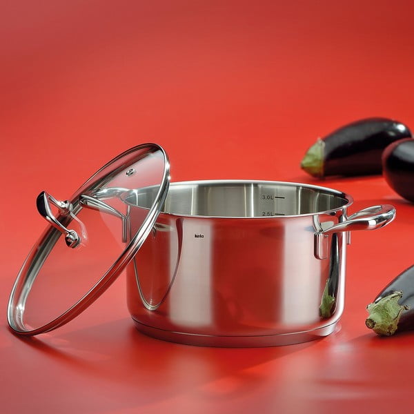 Oală din inox cu capac Kela Flavoria, ø 16 cm-image-1