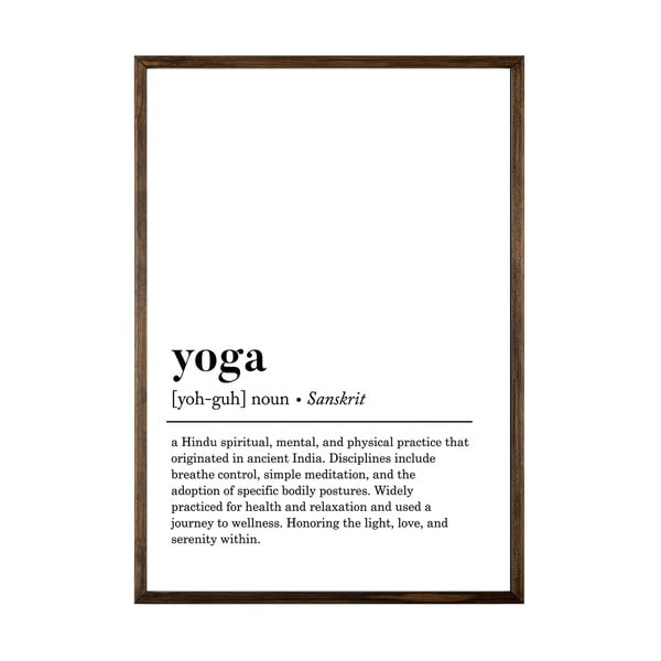 Poster 50x70 cm Yoga – Wallity