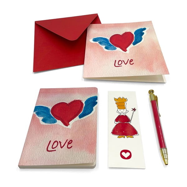 Set pentru scris felicitări Heart and Prince – Kartos