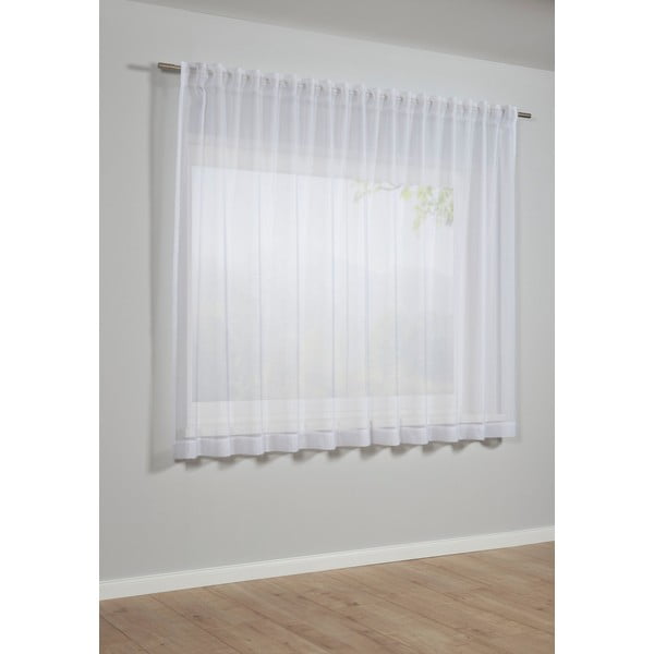Perdea albă 175x450 cm Voile Uni - Gardinia-image-2