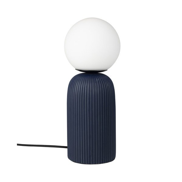 Veioză albastră din ceramică cu abajur din sticlă (înălțime 38 cm) Dash – Zuiver