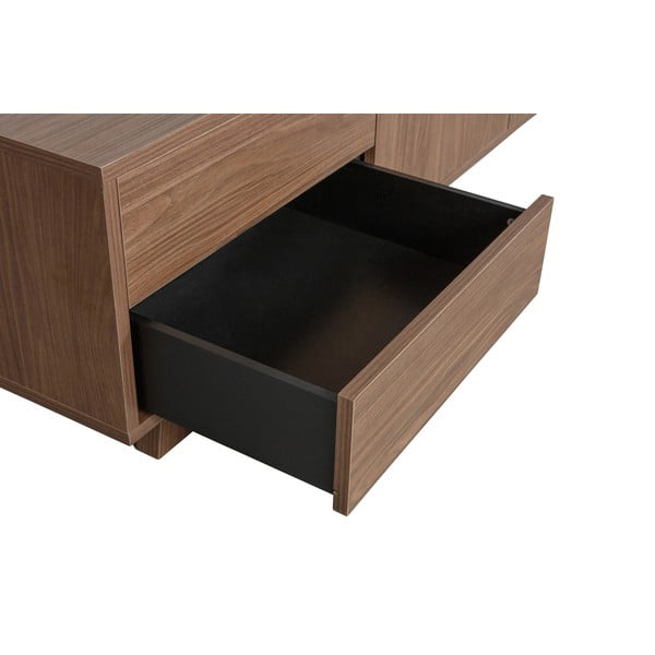Comodă TV  cu aspect de lemn de nuc 160x42 cm Seppe – WOOOD-image-3