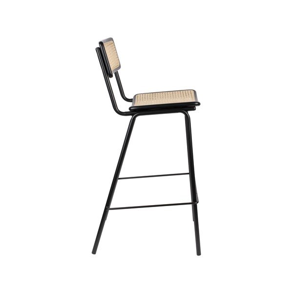 Set 2 scaune de bar din ratan negru, 106 cm Jort - Zuiver-image-3