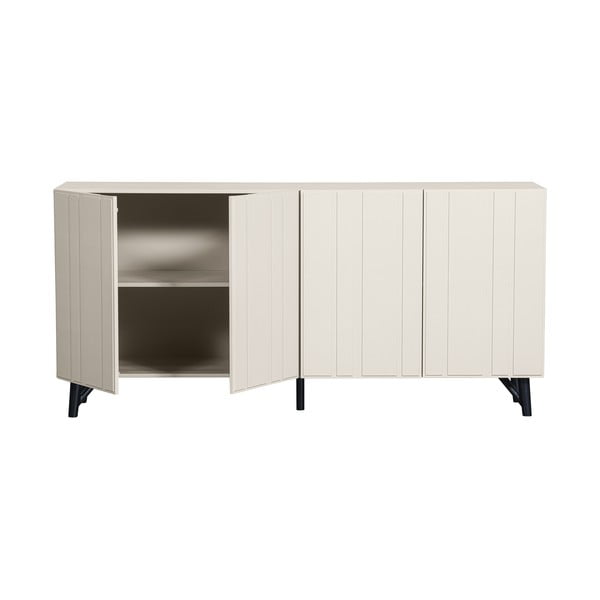 Comodă crem joasă din lemn de pin 181x85 cm Miller – WOOOD-image-3