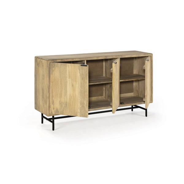 Comodă în culoare naturală din lemn de mango 150x85x40 cm Mundra – MOME-image-3