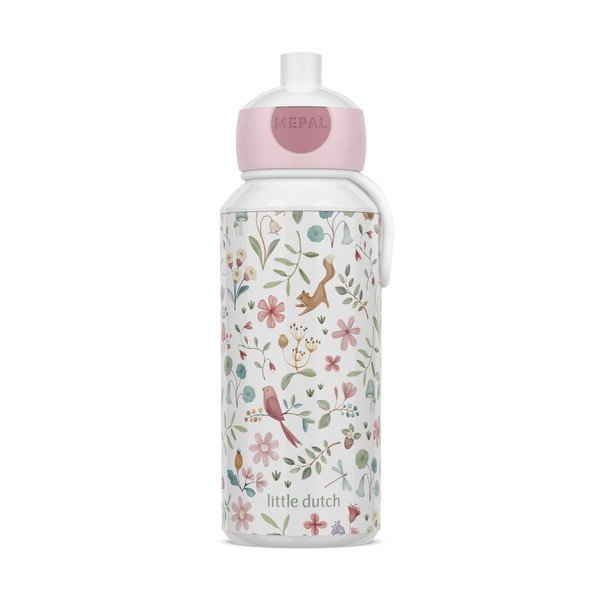 Sticlă pentru copii albă/roz din plastic 400 ml Fairy Wonders – Mepal