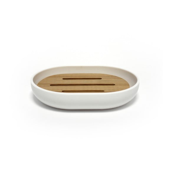 Săpunieră albă din plastic Smart – douceur d'intérieur