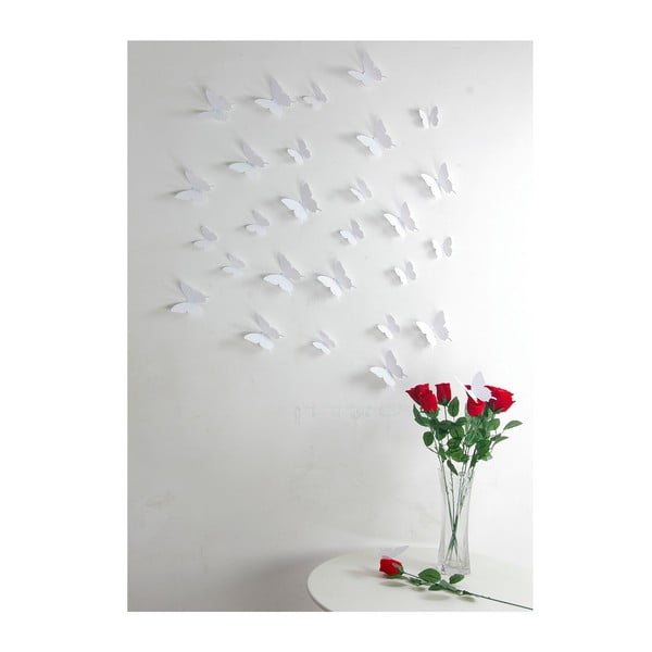 Set 12 autocolante 3D Ambiance Butterflies, alb-image-1