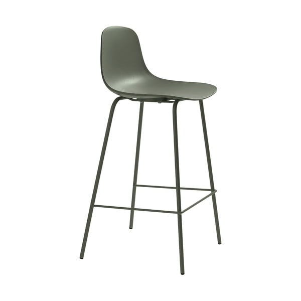 Scaun de bar kaki din plastic (înălțime șezut 67,5 cm) Whitby – Unique Furniture