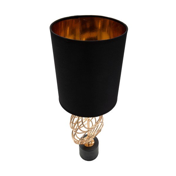 Veioză negru-auriu cu abajur textil (înălțime 58,5 cm) Circly – Mauro Ferretti-image-2