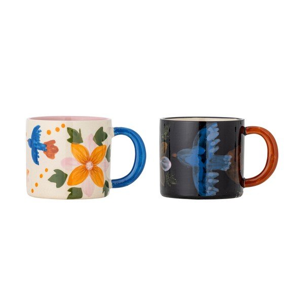 Căni negre/bej 2 buc. din ceramică 300 ml Maricala – Bloomingville